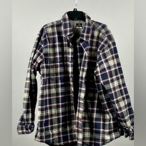 Ridgecut Toughwear Flannel Shirt 2XL – Heavyweight Plaid Button Down Workwear